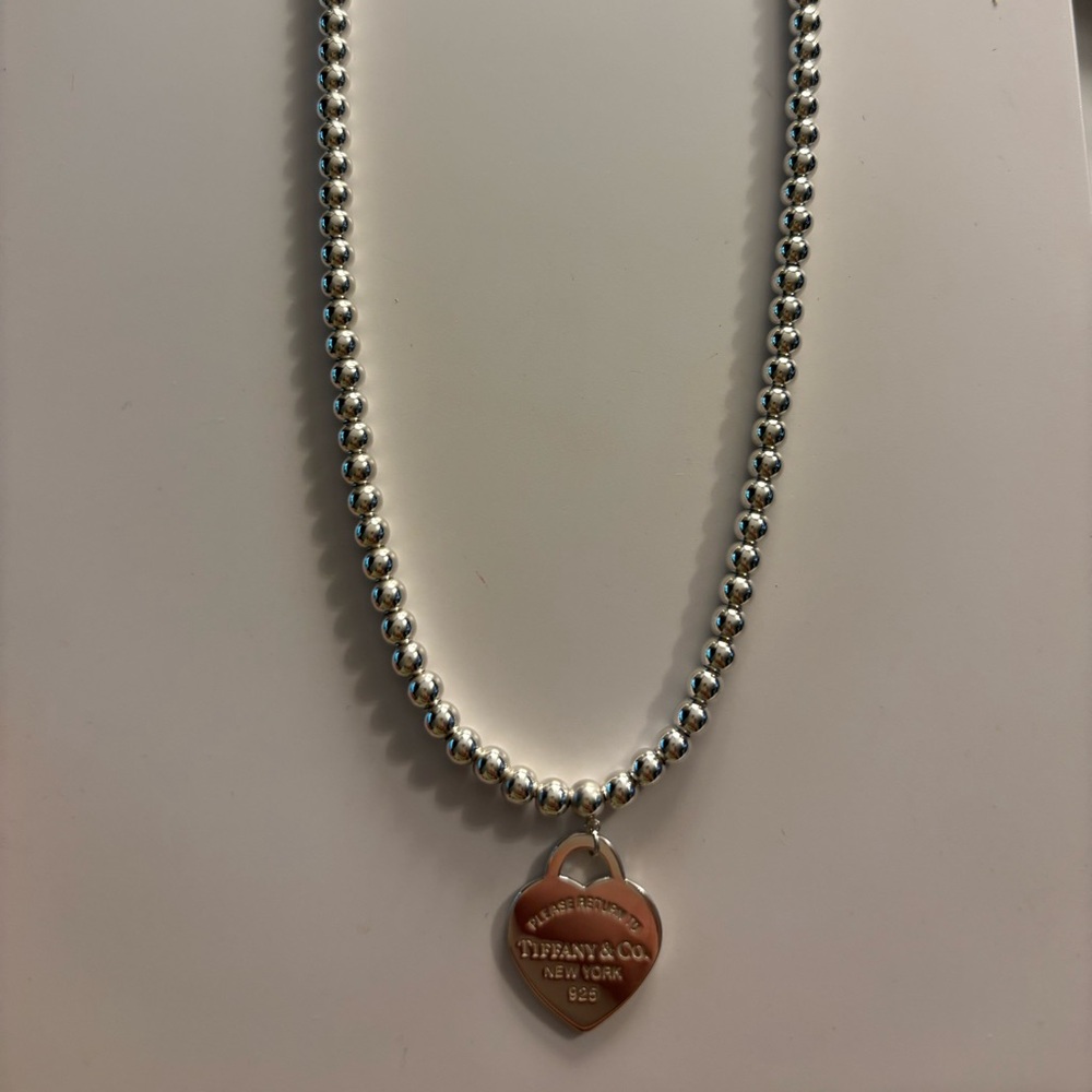 Tiffany & Co Silver Beaded Necklace
